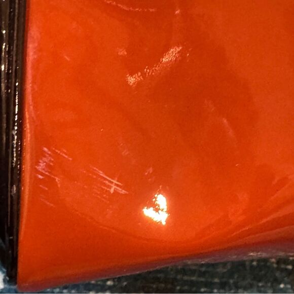 Prada Vintage Maroon Patent Leather Bag Authentic Logo Shoulder Purse Italy - Picture 14 of 16